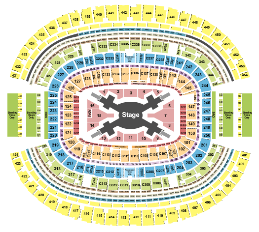 AT&T Stadium BTS Seating Chart